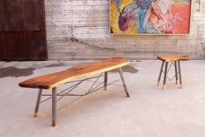 bench-steel-wood